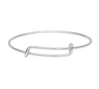 Silverly Bracciale Bambina Ragazza Argento 925 Bangle Piccolo