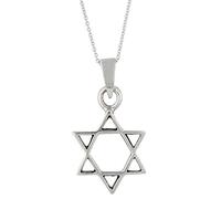 Silverly Collana Argento 925 Pendente Stella di David