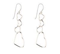 Silverly Donna Argento 925 Quattro Cuori Intrecciati Orecchini