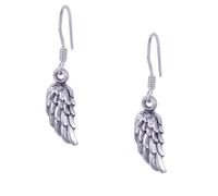 Silverly Orecchini Argento 925 Piccoli Ali Angelo Piume Pendenti
