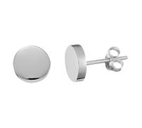 Silverly Orecchini in Argento Sterling 8,4 mm Piccoli Semplici Rotondi