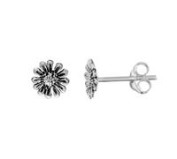 Silverly Orecchini in Argento Sterling Piccoli Fiori Margherita 7 mm