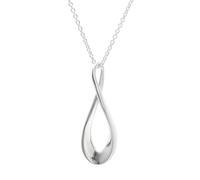 Silverly Pendente Collana Argento 925 Simbolo Infinito "8" Goccia
