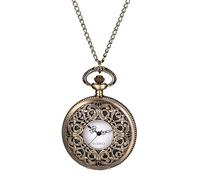 Silverora Orologio da uomo vintage farfalla orologio da tasca: orologio analogico al quarzo da uomo con catena retrò scheletro cava farfalle orologio a catena regali per uomini