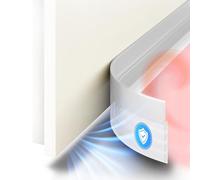 SilverRack Paraspifferi porta blindata Premium - Paraspifferi sottoporta - 1x1m Trasparente - Paraspiffero Isolante dal Freddo Ideale per l'Isolamento Acustico - Paraspiffero per Porta d'Ingresso