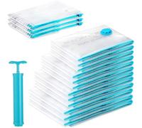 SilverRack Sacchetti sottovuoto per vestiti [15 pezzi] in 5 misure (3 X Large + 3 X Small + 3 X Medium + 3 X Large + 3 X XL) - Senza BPA - Sacchetti sottovuoto per vestiti, cuscini e giacche