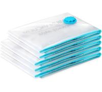 SilverRack Sacchetti sottovuoto per vestiti [5 pezzi] in 2 misure (2 x Large + 3 x XL) - Senza BPA - Sacchetti sottovuoto per vestiti, cuscini, coperte e giacche - sacchetti sottovuoto