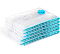 SilverRack Sacchetti sottovuoto per vestiti e coperte [5 pezzi] in (3x 60x80 cm / 2x 80x100 cm) - COMPRESE ETICHETTE - Sacchetti sottovuoto per vestiti e coperte - ideali per chi soffre di allergie