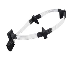 Silverstone 0.3m, Molex 4p/4xSATA 0,3 m (SST-PP07-BTSW)