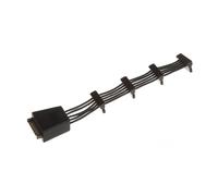 SilverStone 15 pin Serial ATA strÃ¸m (female) - 15 pin Serial ATA strÃ¸m (male) Sort 18.9cm StrÃ¸m-splitter NEW
