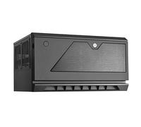 Silverstone CS381 Micro-ATX/Mini-DTX/Mini-ITX 8-Bay Hot-Swap 2,5"/3,5" SAS-12G NAS Custodia con due ventole a doppio cuscinetto a sfera da 120 mm, nero, SST-CS381B