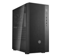 Silverstone FARA R1 V2- FARA R1-V2 Tower ATX case per computer, pannello frontale in rete, pannello laterale in vetro temperato, nero, SST-FAR1B-G-V2