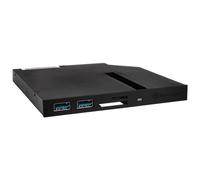 SilverStone SST-FPS01 - slot da 12.7mm per unità ottica Slim con 2x USB3.0, Card Reader, slot M.2 SATA
