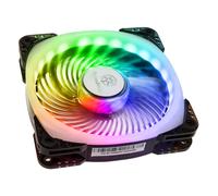 SilverStone SST-AP124-ARGB - Ventola per raffreddamento PWM Ventola per computer Air Penetrator 120mm, cuscinetto a sfera, lama trasparente con struttura balck, flusso d'aria elevato, RGB indicativo