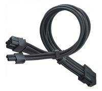 SilverStone PP07E-PCIB Cavo di prolunga di alimentazione flessibile da 8 pin a PCI-E 6+2 pin 30 cm Nero