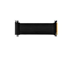 SilverStone Riser Flachband-Kabel, 22cm - schwarz