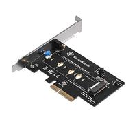 SILVERSTONE SST-ECM21-E SuperSpeed Scheda di espansione PCI-E, PCI-E x4 a M.2 (NGFF), Design Senza Viti, Supporta PCI-E Gen.
