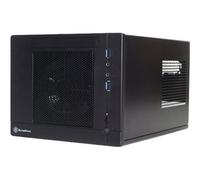 SilverStone SG05-LITE Cubo PC Plastica Acciaio Nero SST-SG05BB-LITE
