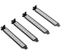 SilverStone SST-Aeroslots-BP - placca di ventilazione per slot PCI, 4 pezzi, Nero