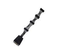 SilverStone SST-CP06-E4 - Cavo adattatore da 1 a 4x SATA ( super flessibile ), con due condensatori 2200μF