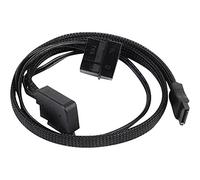 SilverStone SST-CP10 - Cavo adattatore da Slimline SATA a SATA, angolato 90°, strato metallico
