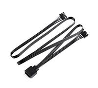SilverStone SST-CPL01-4x RGB estendono i cavi Y (connettore maschio/femmina RGB 4 pin personalizzato SilverStone + connettore femmina RGB 4pin standard), include 4x 4 pin