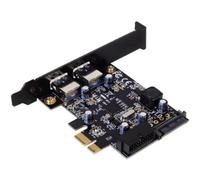SilverStone SST-EC04-E - 2 Ports PCI-E to USB 3.0 Express Card, with 15 pin SATA Power Connector and 1 USB 3.0 20-pin Connector ( expand another two USB 3.0 ports )