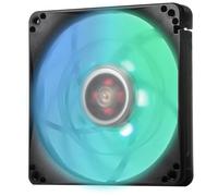 SilverStone SST-FW124-ARGB - Ventola di raffreddamento silenziosa serie FW 120mm PWM, lama trasparente con telaio nero, cuscinetto a sfera, LED ARGB