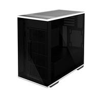 SilverStone SST-LD01B Lucid Mini Tower Micro ATX Custodia per computer, alta prestazione del flusso d'aria silenzioso, 3x vetro temperato