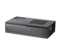 SilverStone SST-ML06B Mini-ITX case compatto alluminio nero supporto SFX