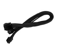 SilverStone SST-PP07-EPS8B - cavo estensione sleevato EPS 8pin a EPS/ATX 4+4pin, 30cm, nero