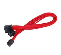SilverStone SST-PP07-EPS8R - cavo estensione sleevato EPS 8pin a EPS/ATX 4+4pin, 30cm, rosso