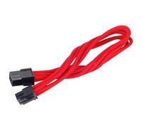 SilverStone Technology Cavo estensione SST-PP07-IDE6R sleevato 6pin a PCI-E 6pin 25 cm Rosso