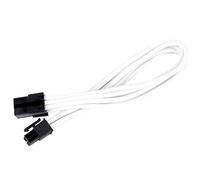 SilverStone SST-PP07-IDE6W - cavo estensione sleevato 6pin a PCI-E 6pin, 25cm, bianco