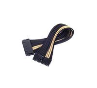 SilverStone SST-PP07-MBBG - cavo di estensione sleevato Motherboard 24pin, 30cm, nero/oro
