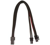 SilverStone SST-PP07-PCIBR - cavo di estensione sleevato 8pin a PCI-E 6+2pin, 25cm, nero/rosso
