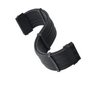 SilverStone SST-PP07E-MBB - Prolunga per alimentatore di rete da 30 cm, per scheda madre da 24 pin a 24 pin, colore: Nero
