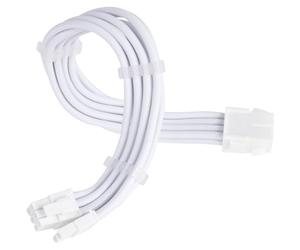 Silverstone SST-PP07E-PCI8W-V2 - Cavo di prolunga super flessibile, 1 x PCIe 8 pin (6+2), bianco