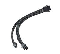 SILVERSTONE SST-PP07E-PCIB - CABLE EXTENSOR ENFUNDADO 25CM 8PINES A PCI-E 6+2