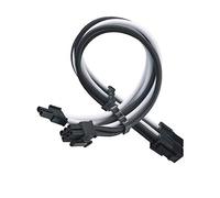 Silverstone SST-PP07E-PCIBW - Cavo di prolunga da 25 cm, 8 Pin a PCI-E 6 + 2 Pin, Nero + Bianco