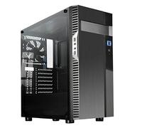 Silverstone SST-PS14B-E - Custodia per computer Precision Towerr ATX, parte laterale in vetro fumé temprato, colore: Nero