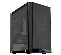SilverStone SST-PS15B-G - Custodia per computer Precision Mini Tower Micro ATX, vetro temperato, nero