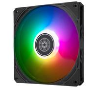 SilverStone Technology Air Slimmer 140 - Ventola sottile da 140 mm con PWM a gamma completa, illuminazione ARGB e tecnologia Shark Force, (SST-AS140B-ARGB)