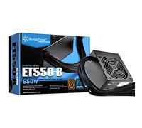 SilverStone Technology Alimentatore ATX 550 Watt 80 Plus Bronze con cavi piatti neri ET550-B Alimentatore ET550-B