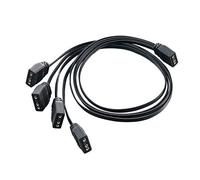 SilverStone Technology CPL03, Cavo splitter ARGB 1 a 4 ultra sottile e ultra flessibile, SST-CPL03