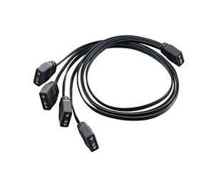 SilverStone Technology CPL03, Cavo splitter ARGB 1 a 4 ultra sottile e ultra flessibile, SST-CPL03