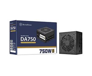 SilverStone Technology DA750 Gold, Decathlon 80 Plus Gold 750W Alimentatore ATX completamente modulare, DA750-G