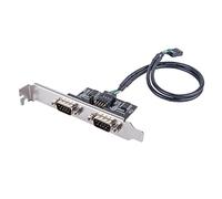 SilverStone Technology ECD01 Adattatore interno USB 2.0 a doppia porta seriale RS232, SST-ECD01