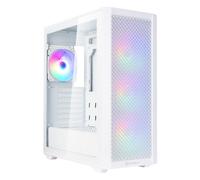 SilverStone Technology FARA 515XR Eccezionale flusso d'aria: alloggiamento ATX Mid-Tower con supporto per due refrigeratori e splendida illuminazione arcobaleno,bianco,SST-FA515XR-WG