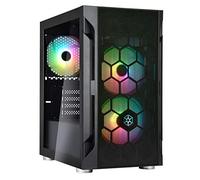 SilverStone Technology FARA H1M PRO Black Micro-ATX Tower case with Tempered Glass and Three ARGB Fans, SST-FAH1MB-PRO